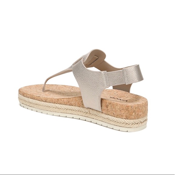 NWT VINCE Flint 2 Espadrille Sandal in Moonstone - Picture 5 of 9
